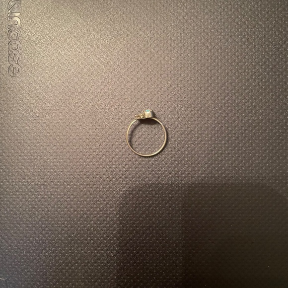 Vintage Native Turquoise and Coral Ring - Picture 4 of 4